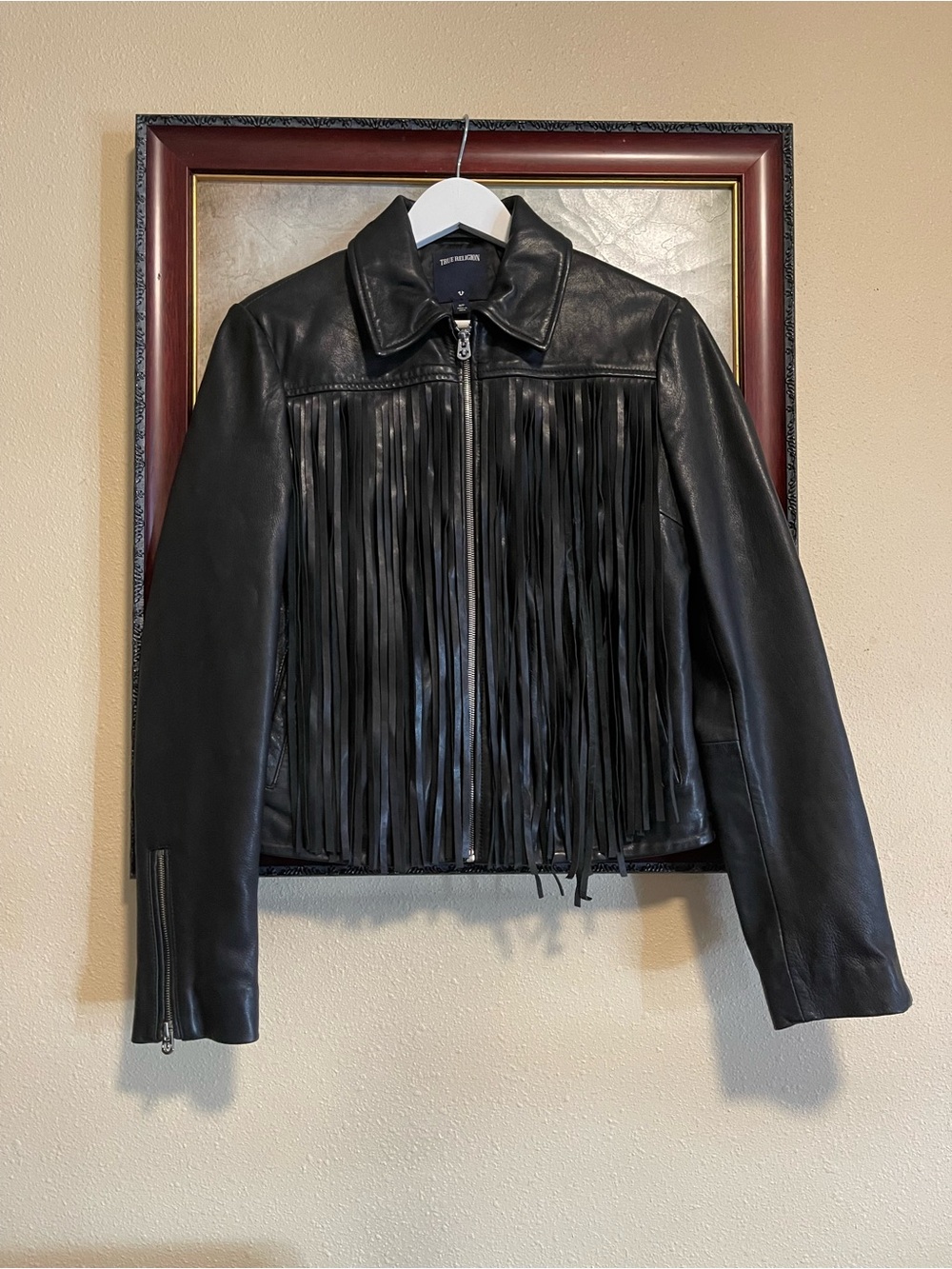 True religion women’s leather jacket small